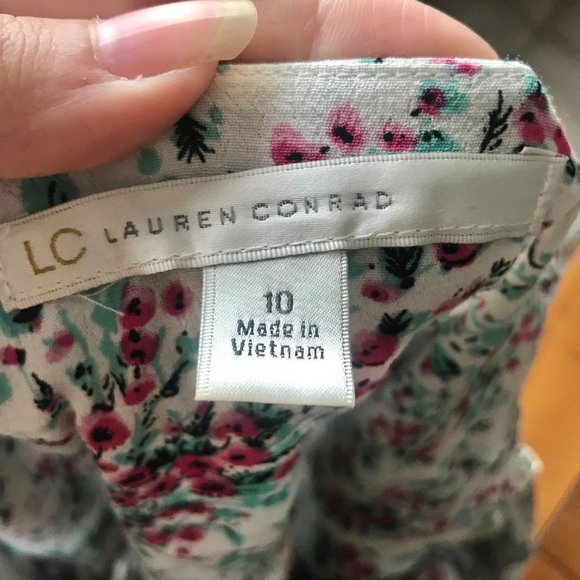 LC Lauren Conrad / Purple & White Floral Dress - Picture 10 of 10